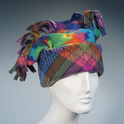 Fun and Festive Fringe-y  Fleece Hats