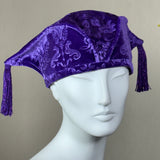 Kabuki Tri Fi, Purple Embossed Velvet, Purple Tassels, Multiple Sizes