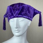 Kabuki Tri Fi, Purple Embossed Velvet, Purple Tassels, Multiple Sizes