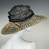 Wired, Black and Straw Fancy Weave, and Black