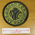 NYC Subway Token Coaster (As Shown)