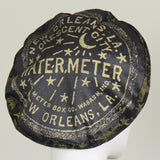 Watermeter Beret, Black with Star Print Side, Size Large