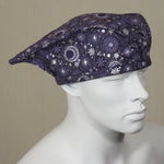 Kabuki Tri Fi, Silver Celestial Print on Violet, Size Large