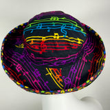 Sunbrero, Music Themed Print on Black, Size Medium