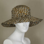 Sunbrero, Flannel Leopard Print, Size Medium