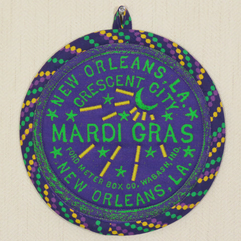 Mardi Gras Potholder (as shown)