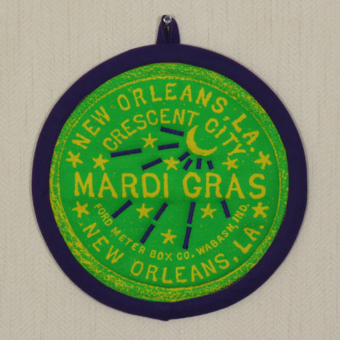 Mardi Gras Potholder (as shown)