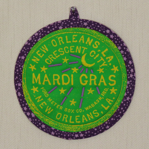 Mardi Gras Potholder (as shown)