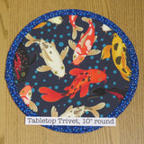 Koi Pond Print Trivet