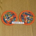 Set of Two Coasters, Music Themed Print