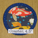 Coaster, Koi Themed Print