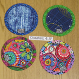 Set of four Coasters, New Orleans Neon Print