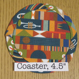 Coaster, Music Themed Print