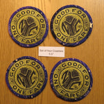 Set of Four NYC Subway Token-Inspired Coasters