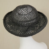 Lido, Black with Open Mesh Brim