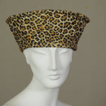 Kabuki Crown, Leopard Print Felt, Size Large