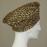 Kabuki Crown, Leopard Print Felt, Size Large