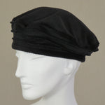 Kabuki Beret, Black Corduroy, Size Medium