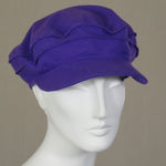Kabuki Taxi Cap, Purple Flannel, Size Large