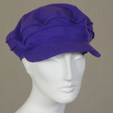 Kabuki Taxi Cap, Purple Flannel, Size Large
