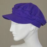 Kabuki Taxi Cap, Purple Flannel, Size Large