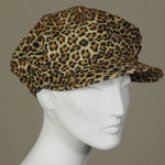 Kabuki Taxi Cap, Leopard Print Felt, Size Small-Medium