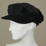 Kabuki Taxi Cap, Black Corduroy, Size Large