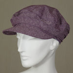 Kabuki Taxi Cap, Essex Yarn Dyed Linen, Lavender, Size Large