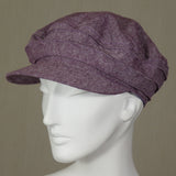 Kabuki Taxi Cap, Essex Yarn Dyed Linen, Lavender, Size Large