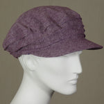 Kabuki Taxi Cap, Essex Yarn Dyed Linen, Lavender, Size Large