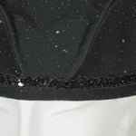 Kabuki Tri Fi, Matte Black with Holographic Sparkles, Tassels, Size Medium