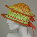 Pop-up, Yellow and Orange Ombre Mesh with Orange Edge