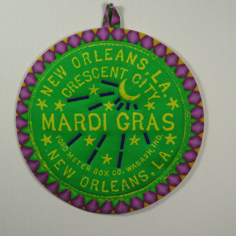 Mardi Gras Potholder (as shown)