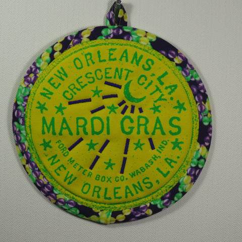 Mardi Gras Potholder (as shown)