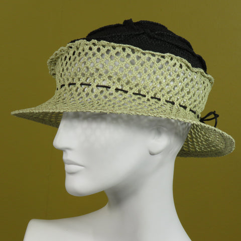 Frizbi, Ecru Mesh and Black