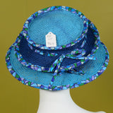 Pop Up, Turquoise and Blue with Fabric Edge