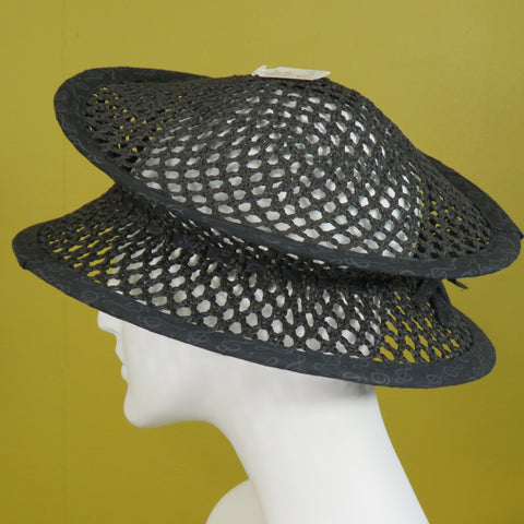 Pop Up, Black Mesh with Fabric Edge