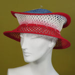 Pop Up, Red, White and Blue Mesh Ombre with Edge