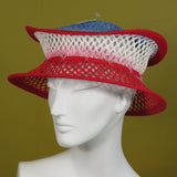 Pop Up, Red, White and Blue Mesh Ombre with Edge