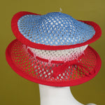 Pop Up, Red, White and Blue Mesh Ombre with Edge