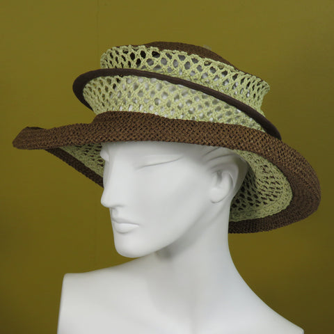 Lido Pop Up, Brown and Ecru Mesh