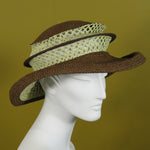 Lido Pop Up, Brown and Ecru Mesh