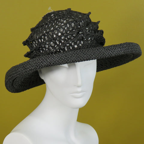 Lido, Black with Mesh Crown