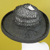 Lido, Black with Mesh Crown