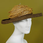 Lido, Brown with Mustard Mesh Crown