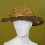 Lido, Brown with Mustard Mesh Crown