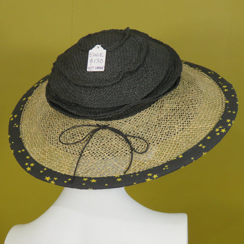 Wired, Seagrass and Black with Fabric Edge