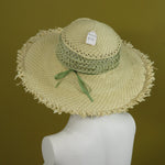 Wired Frizzle, Basketweave Neutral and Celery
