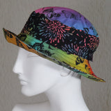 Soiree, Multi Color Butterfly Batik, Size Small
