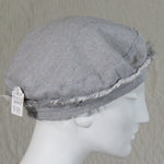 Kabuki Beret, Grey Linen with Frizzle, Size Large